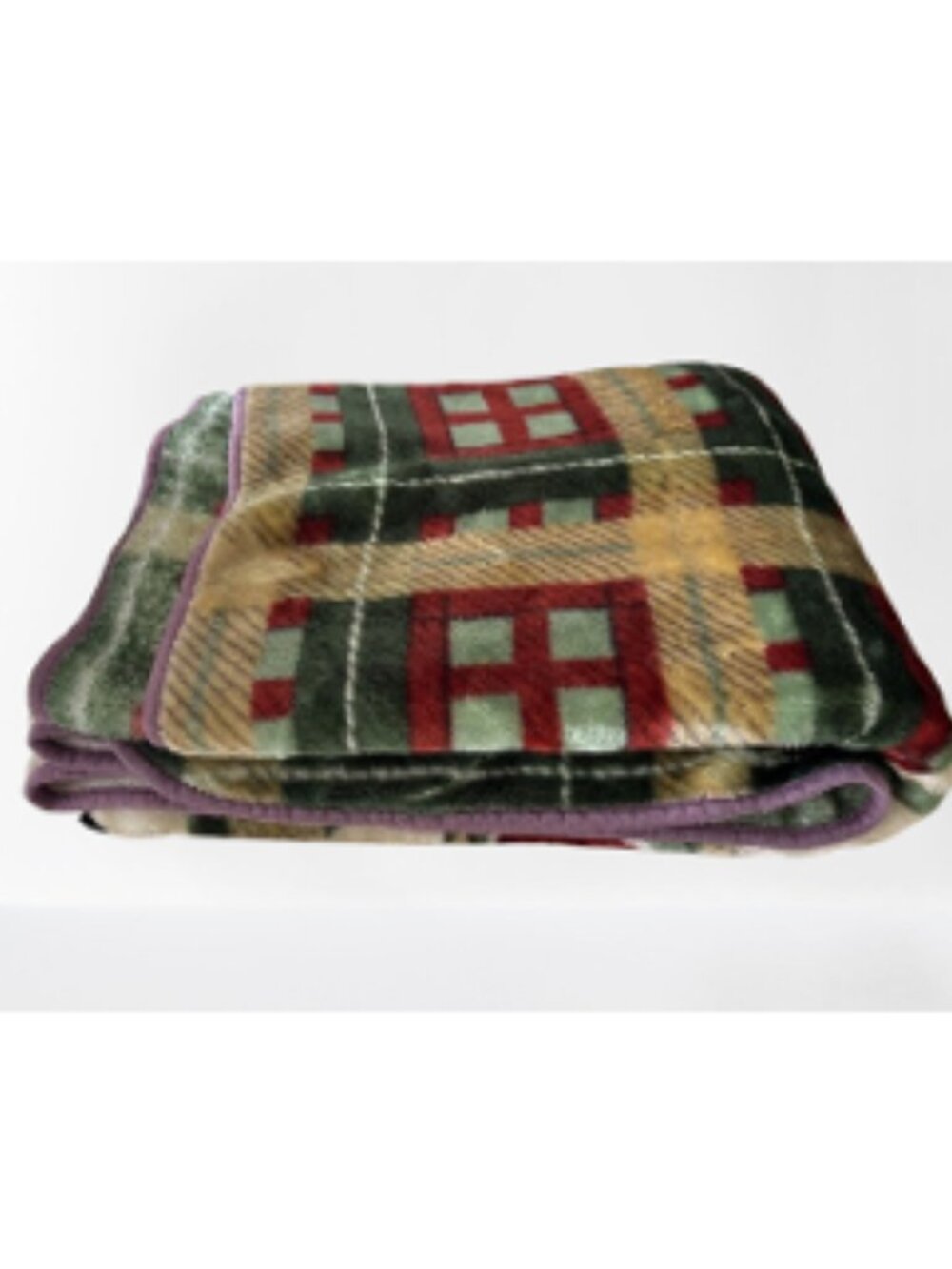 Super-Plush Vintage Manterol Equestrian-Themed Dralon Blanket